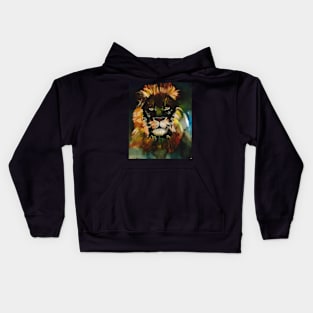 Orange lion Kids Hoodie